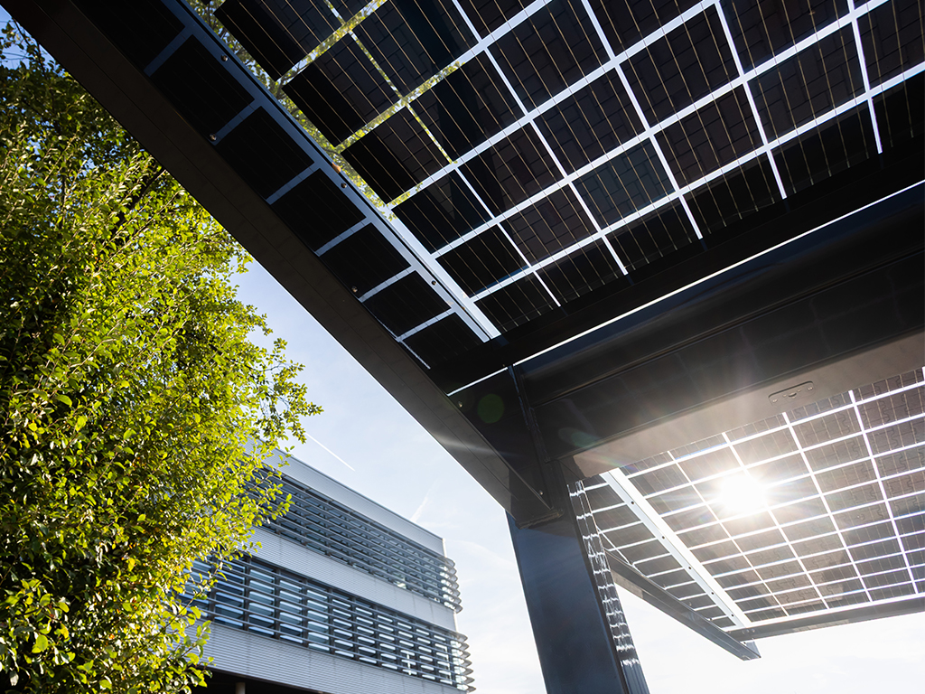 Unterseite der Bifaszialen PV Module