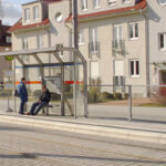 Spritzschutzwand System A an Wartehalle A in Darmstadt