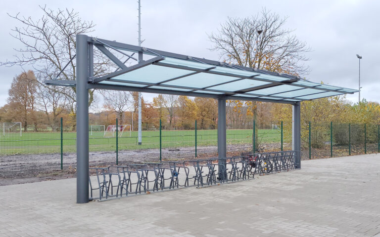 Fahrradüberdachung System O doppelzeilig