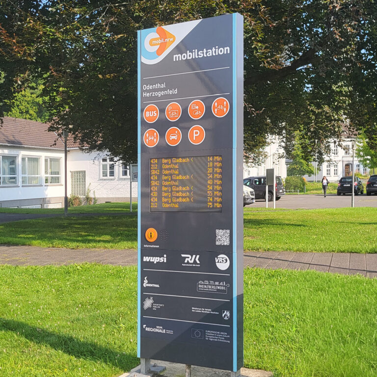 Info-Anzeiger für Mobilitätsstationen