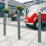 Citytrend-Stahlpoller farbbeschichtet