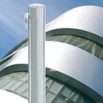 Edelstahlpoller mit flachem Kopf