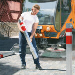 Vierkantpfosten umleg- und heraushebbar