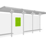 MT 30 DIN A2 Hochformat an Wartehallen Rückwand