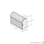 Abmessungen Fahrradgarage M3