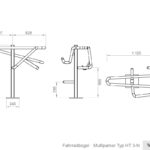 Abmessungen Multiparker Typ HT3-N