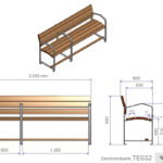 Abmessungen TESS2 3-Sitzer