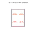 MT 30 Vitrine im DIN A2 Hochformat