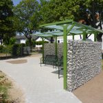 Überdachung Baureihe F über Eck-Lösung