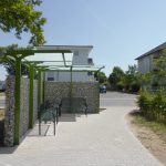 Seitenansicht Sitzgruppe Überdachung F