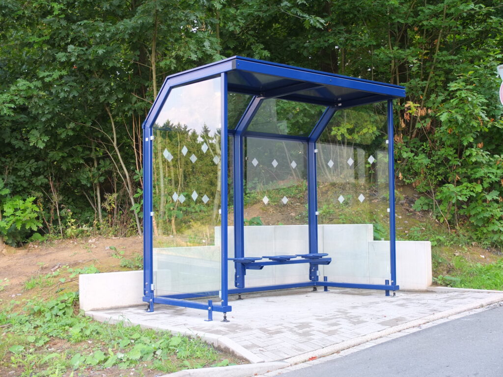 Mobile Wartehalle System A (Dübelmontage)