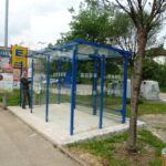 Wartehalle System F mit Bautiefe 2.500 mm