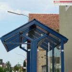 Detail Dachkonstruktion der Wartehalle System M-5