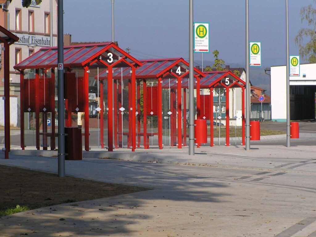 Wartehalle System M-5 Busbahnhof Mosbach