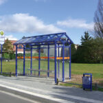 Wartehalle System M mit RMV Dekor und FIS 3