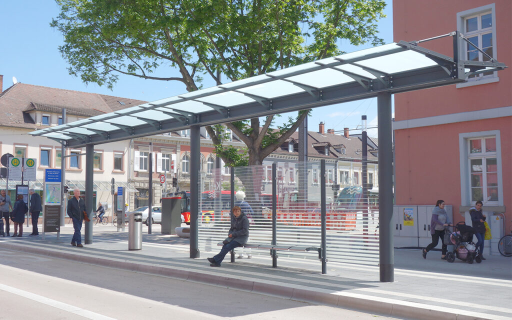 Wartehalle System O-A1 doppelzeilig Kehl