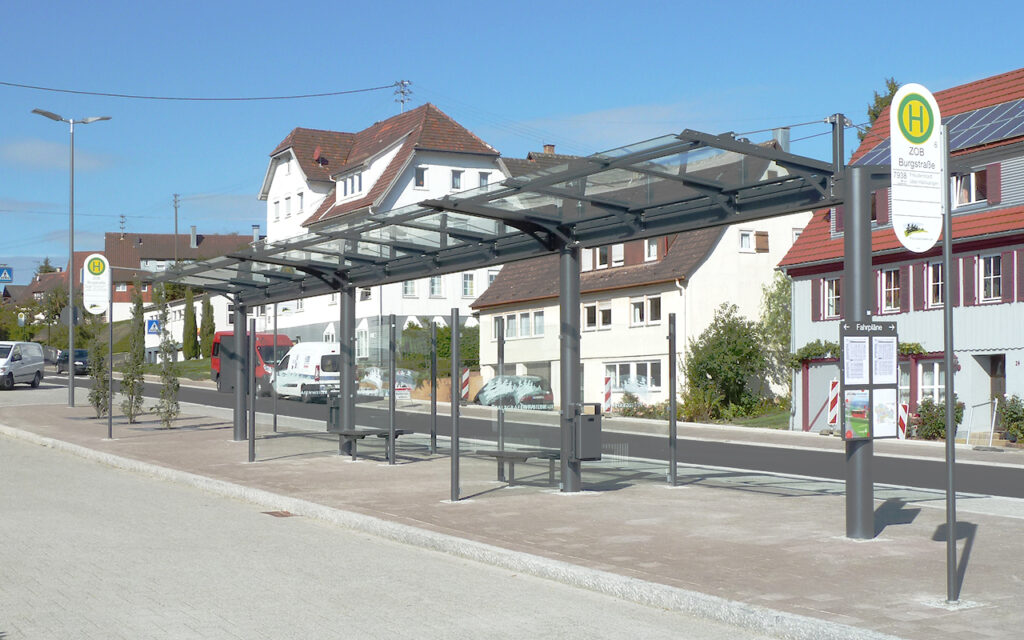 Wartehalle System O-A1 doppelzeilig Pfalzgrafenweiler