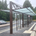 Wartehalle System O doppelzeilig freitragend