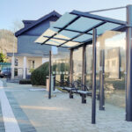 Satinierte Dacheindeckung der Wartehalle O EZ in Winterberg - Silbach