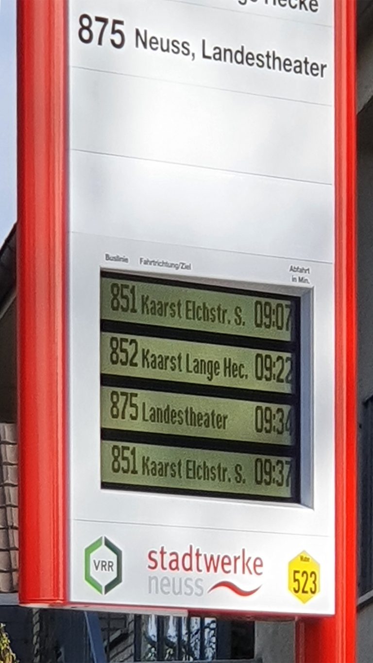 Detail Axentia Anzeige 4-zeilig