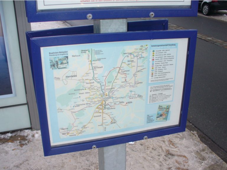 Detail des FGK 80 am quadratischen Mast