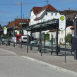 Zwei doppelzeilige Überdachungen System O am ZOB Pfalzgrafenweiler