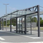 Überdachungen System O doppelzeilig am ZOB Wehdem