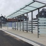 Wartehalle System O einzeilig mit Sitzbank Typ L